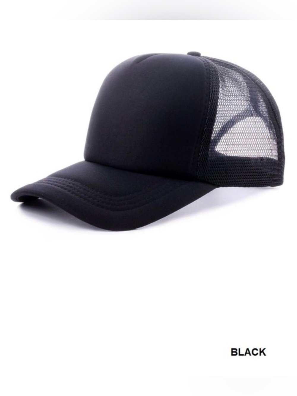 Classic Black Mesh Trucker Hat